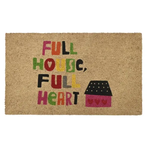 Kokos Fußmatte FULL HOUSE FULL HEART 75 x 46 cm
