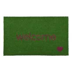 Kokos Fußmatte WELCOME grün 75 x 45 cm