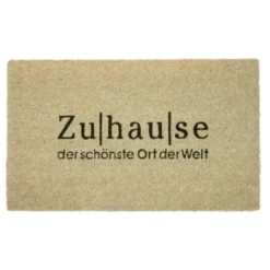 Kokos Fußmatte ZUHAUSE natur 75 x 46 cm
