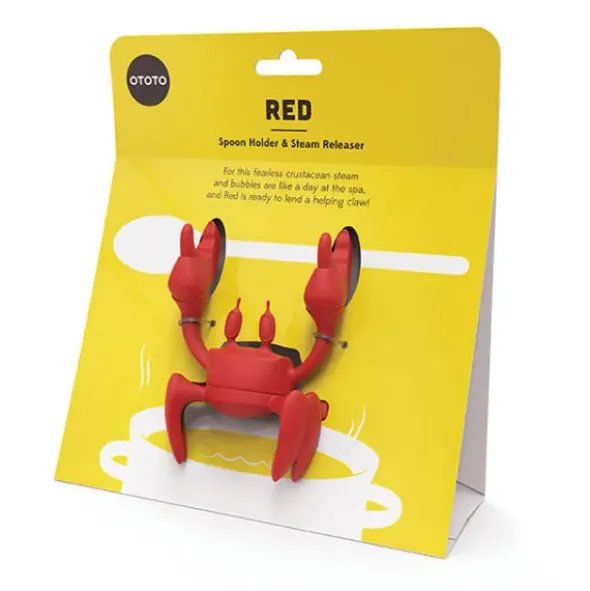Krebs Löffelhalter & Topfdeckelwächter RED