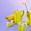 Krug Banane - Karaffe Keramik gelb 1,3 l