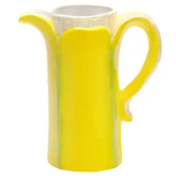 Krug Banane - Karaffe Keramik gelb 1,3 l