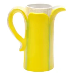 Krug Banane - Karaffe Keramik gelb 1,3 l