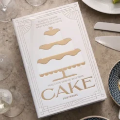 Kuchenbesteck-Set im Aufbewahrungsbuch 8-teilig – Tortenheber, Tortenmesser & 6 Kuchengabeln