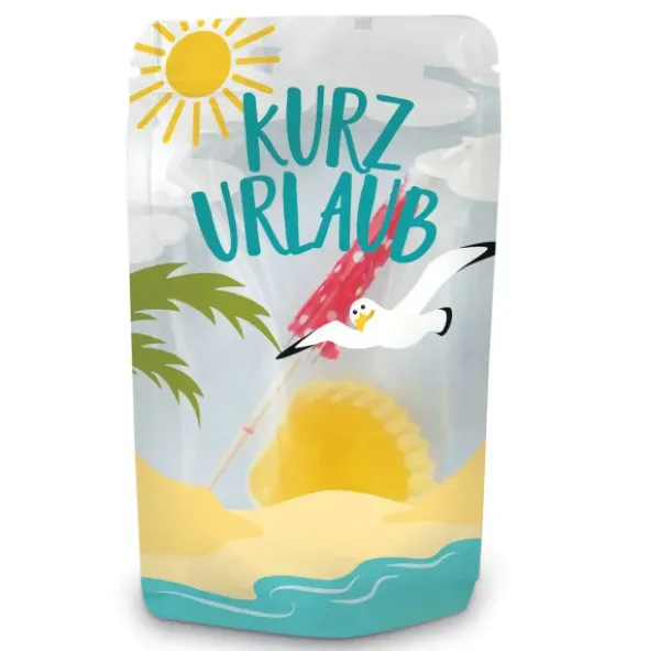 Kurzurlaub, Schleckmuschel + Schirmchen