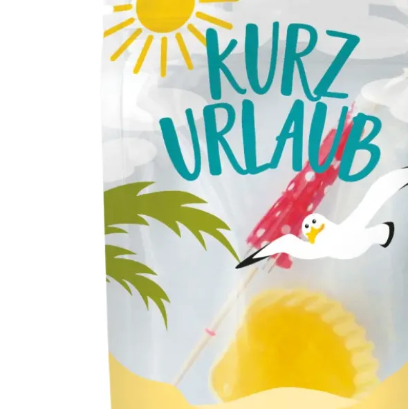 Kurzurlaub, Schleckmuschel + Schirmchen