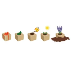 Lavendel im Holzwürfel - Genieße den Tag und entspann dich