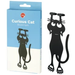 Lesezeichen Katze, Kunststoff schwarz