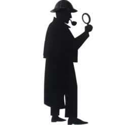 Lesezeichen Sherlock, Kunststoff schwarz