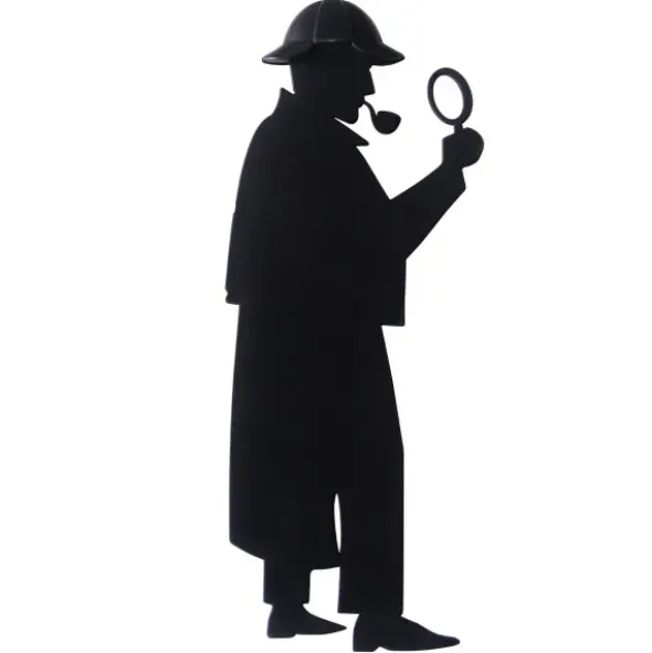 Lesezeichen Sherlock, Kunststoff schwarz