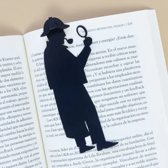 Lesezeichen Sherlock, Kunststoff schwarz