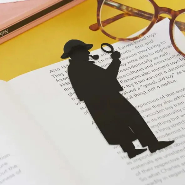 Lesezeichen Sherlock, Kunststoff schwarz