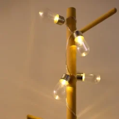 Lichterkette mit Edison-Glühlampen - 10 LED Lampen - Batteriebetrieb