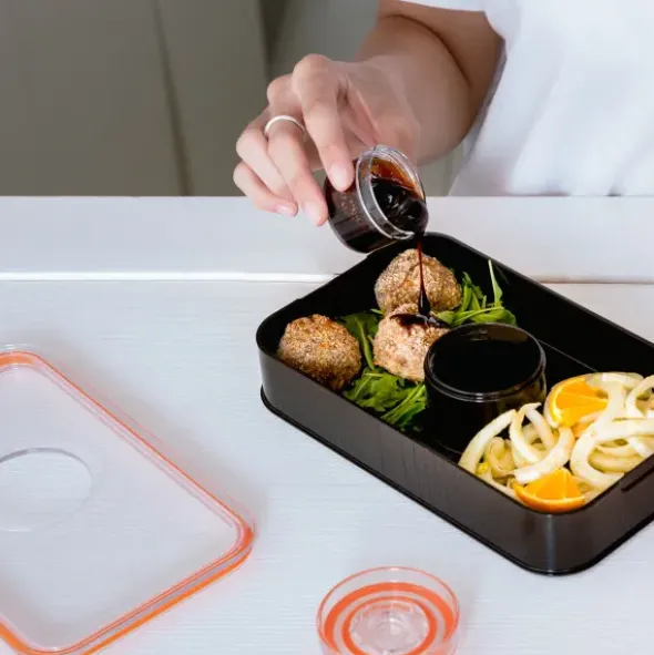Lunchbox ALL-IN-1 SET - BRUSHED STEEL (Edelstahl)