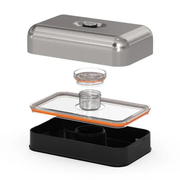 Lunchbox ALL-IN-1 SET - BRUSHED STEEL (Edelstahl)
