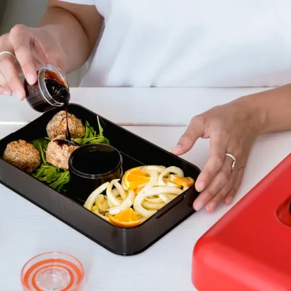 Lunchbox ALL-IN-1 SET - HOT RED (rot)