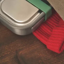 Lunchbox Edelstahl mit Gabel 1 l - ocean