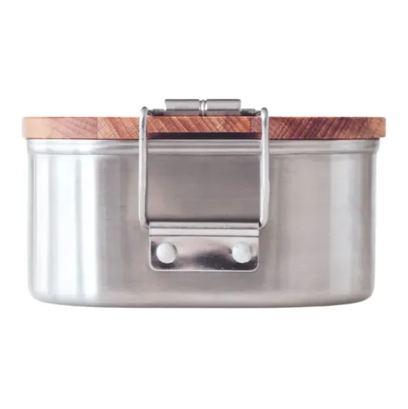 Lunchbox Edelstahl mit Holzdeckel WOOD CLIP L