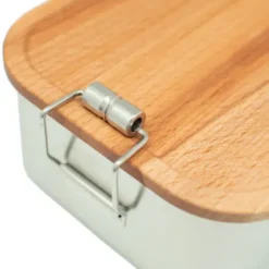 Lunchbox Edelstahl mit Holzdeckel WOOD CLIP L