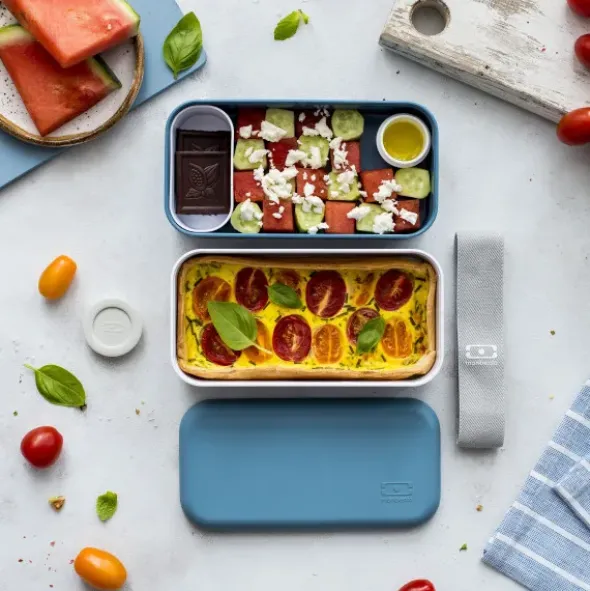 Lunchbox MB ORIGINAL Bento Box, natural blau