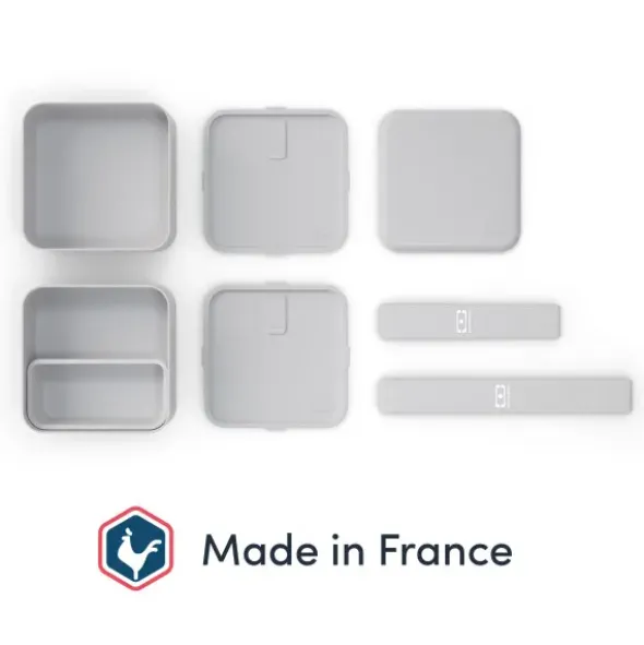 Lunchbox MB SQUARE Bento Box, cotton hellgrau