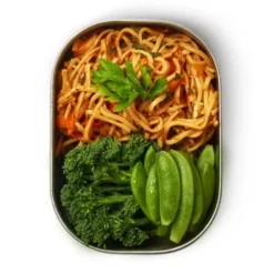 Lunchbox mit Gabel 0,6 l Edelstahl, olive