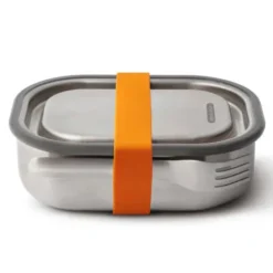 Lunchbox mit Gabel 0,6 l Edelstahl, orange
