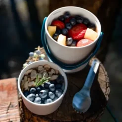 Lunchpot ORIGINAL mit Göffel 600 + 300 ml ocean, petrol