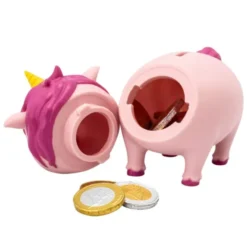 Lustige Sparschweine BIGGYS - Einhorn pink