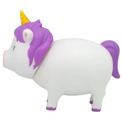 Lustige Sparschweine BIGGYS - Einhorn lila-weiß