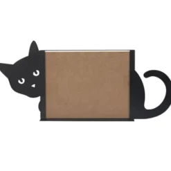Metall Fotorahmen Katze schwarz - Querformat