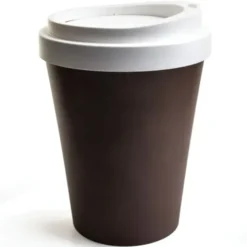 Mini Mülleimer / Tischeimer Coffee Bin mit Schwingdeckel, braun