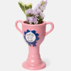 Minivase TROPHY 11,5 cm rosa – kleine Pokal Vase