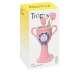 Minivase TROPHY 11,5 cm rosa – kleine Pokal Vase