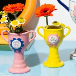 Minivase TROPHY 11,5 cm rosa – kleine Pokal Vase