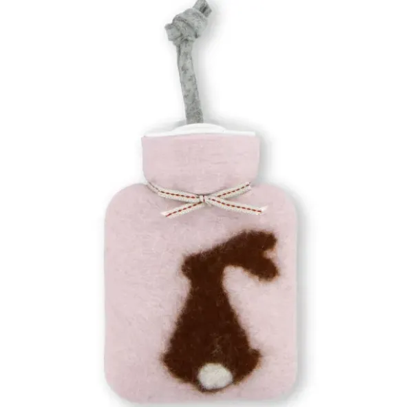 Mini Wärmflaschen soft rosa / Handwärmer aus Filz mit Langohrhase