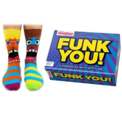 Männersocken Geschenkbox FUNK YOU! - 6 Socken, Gr. 39-46