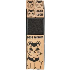 Motiv Holzstempel Set GLÜCKSKATZE + Stempelkissen