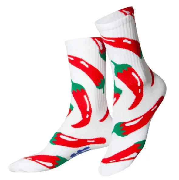 Motivsocken Chili - Spruchsocken "hot Stuff"