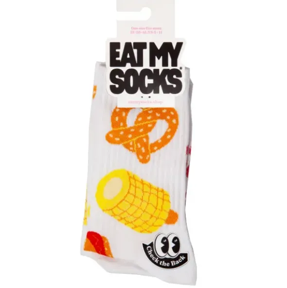 Motivsocken Fastfood - Spruchsocken "good food, good mood"