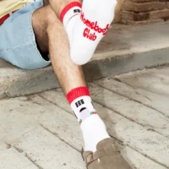 Motivsocken Haus - Spruchsocken "Homebody Club"