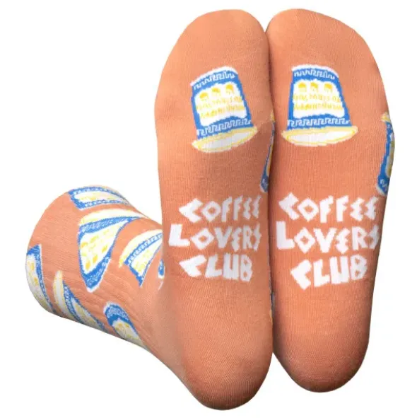 Motivsocken Kaffee - Spruchsocken "Coffee Lovers Club"