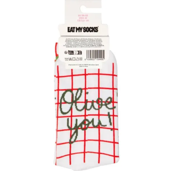 Motivsocken Olive - Spruchsocken "Olive you!"