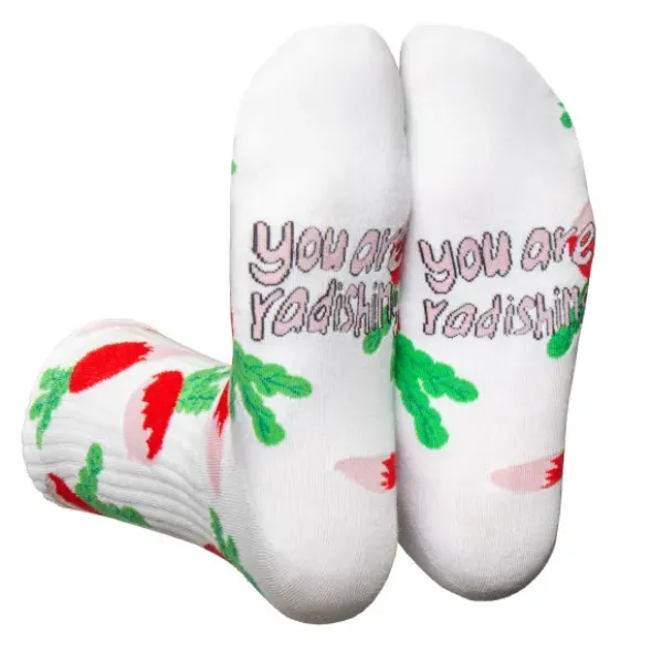 Motivsocken Radieschen - Spruchsocken "You are radishing"