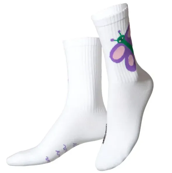 Motivsocken Schmetterling - Spruchsocken "let your dreams be your wings"