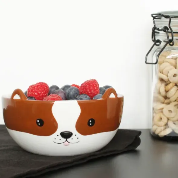 Müsli Schale / Snackschale Keramik - Hund
