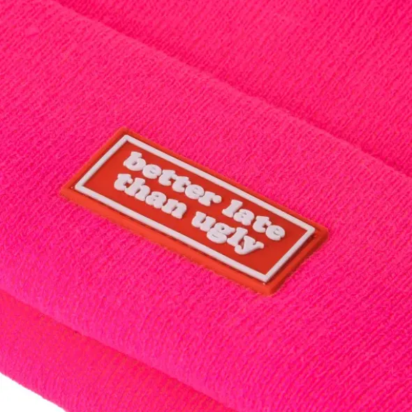 Mütze pink - better late than ugly