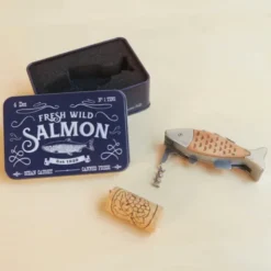 Multitool Messer Fisch 7-teilig, Multifunktionswerkzeug Salmon in Dose