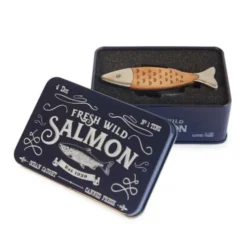 Multitool Messer Fisch 7-teilig, Multifunktionswerkzeug Salmon in Dose