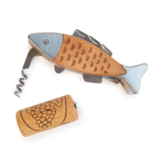 Multitool Messer Fisch 7-teilig, Multifunktionswerkzeug Salmon in Dose